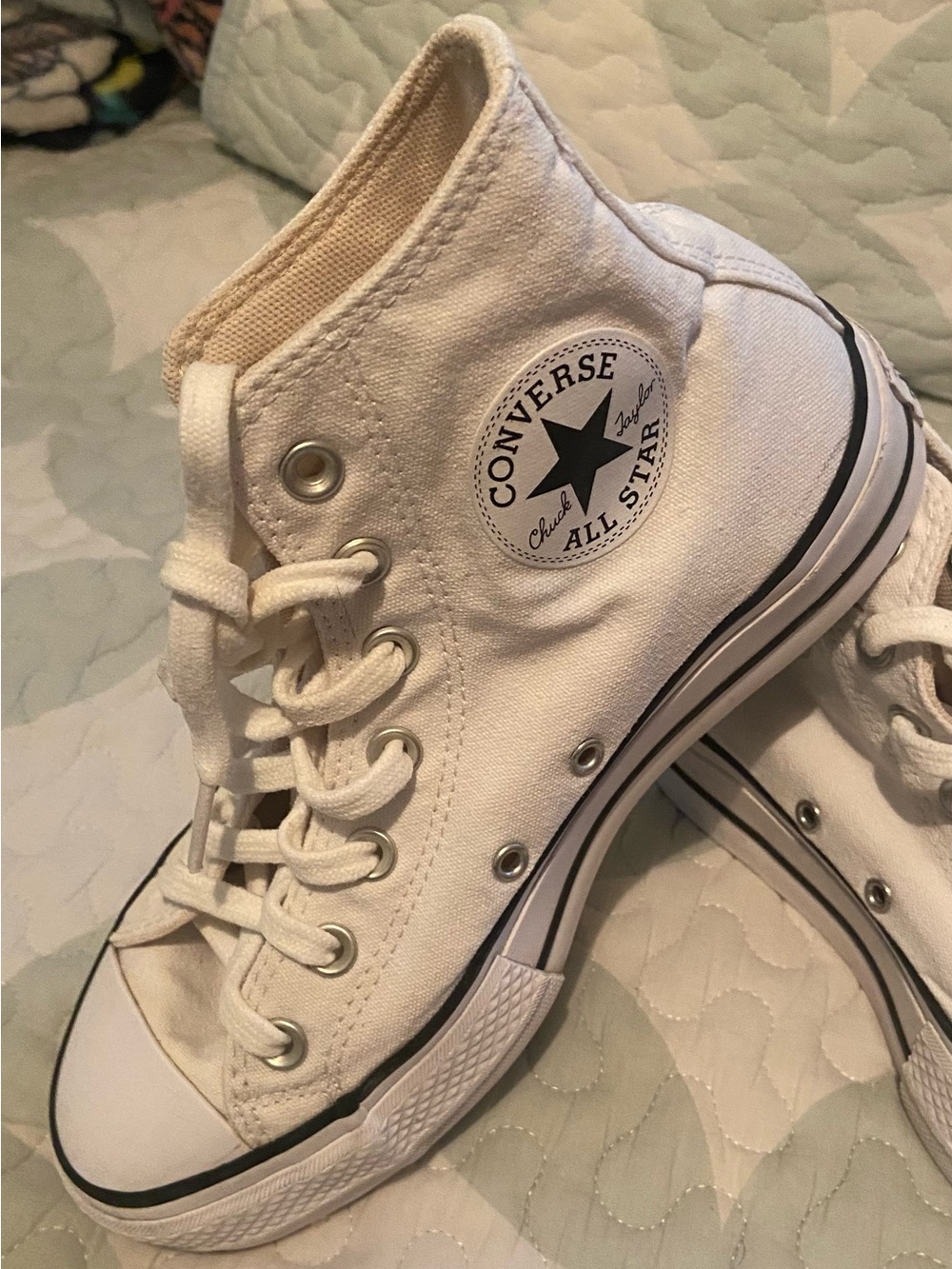 Converse Woman’s Chuck Taylor All Stars Lift High Top White 560846F